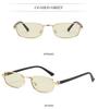 Vintage European & American Small Square Metal Sunglasses - Women's Trendy, Versatile Retro Style