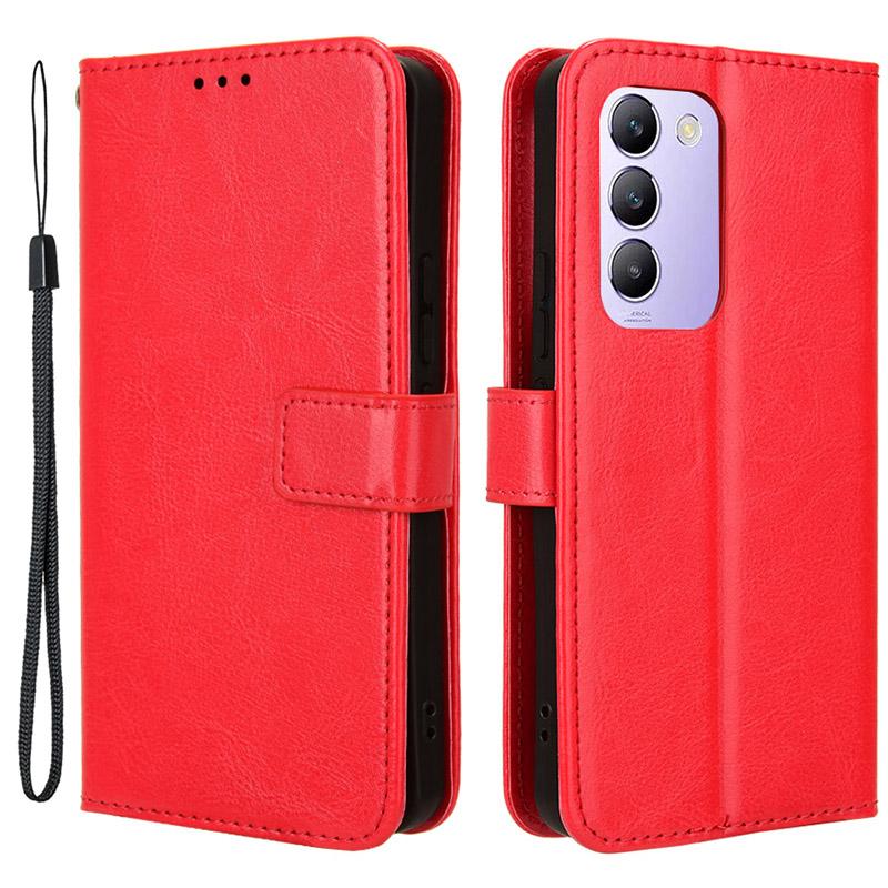 For Vivo Y200e 5G/V40 SE 5G/Y100 5G (Indonesia)/V30 Lite 4G/T3 5G/Y100 4G/V30 SE 5G Case Leather Wallet Phone Cover