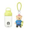 [USED] Korea Limited Edition Starbucks Water Bottle & Bearista Keychain 430ml