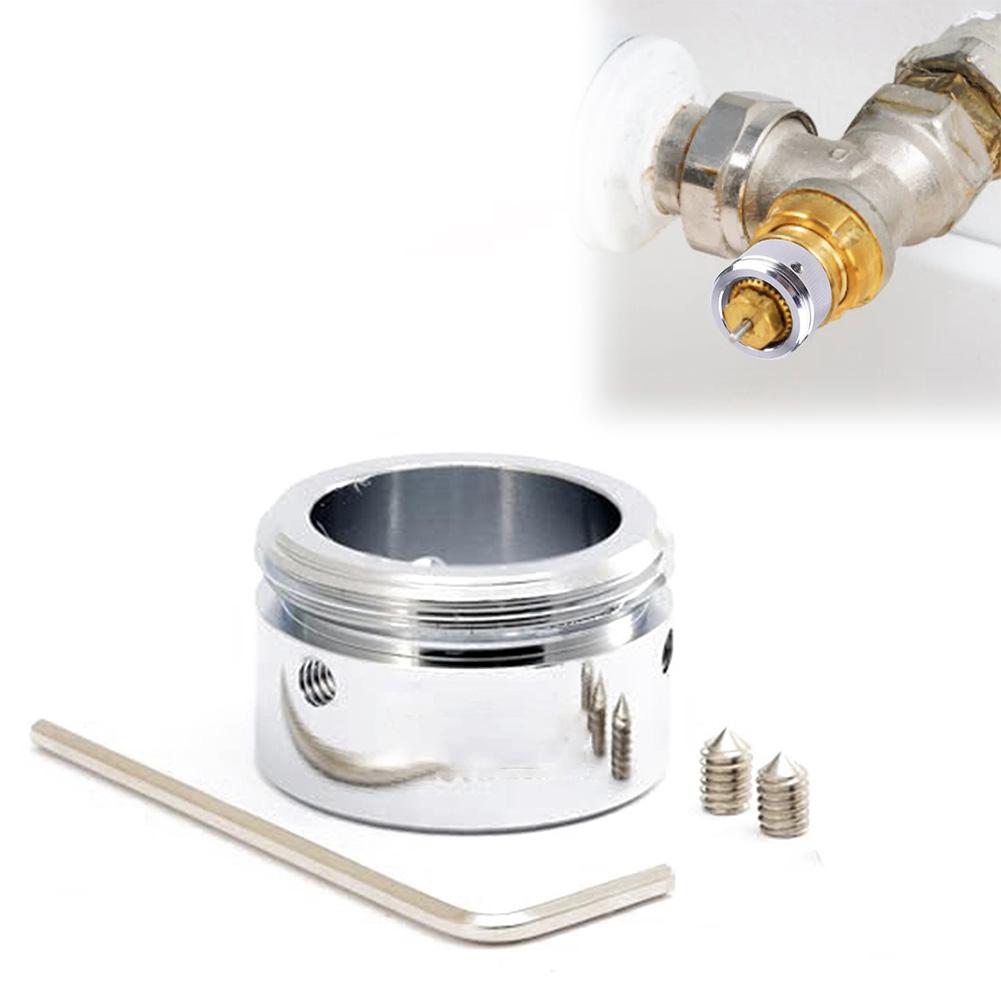 Stainless Steel Heating Valve Adapter Radiator Valve Thermostat Head With Strips M30x1.5 Thermostat Adapter For Ra Ravl