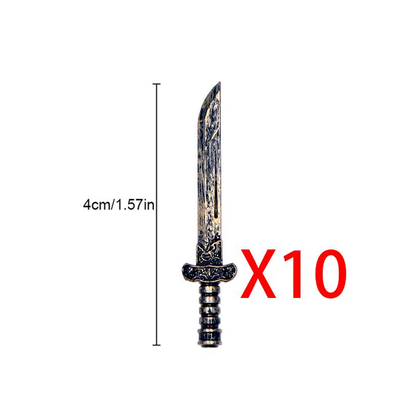 MOC Medieval Weapon Accessories for Building Blocks - Sword Shield Bow Axe Hammer Spear Gun Set