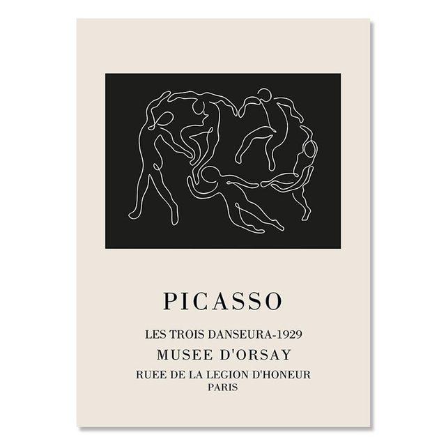 

Богемные постеры Анри Матисс, абстрактная геометрическая линия лица, бежевый холст, картина, настенная живопись, печать, картина, домашний декор для гостиной 21cm×30cm NoFrame