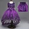 Splendido Vestito da Principessa con Fiocco per Damigella d'Onore per Bambini Perfetto per Feste e Matrimoni