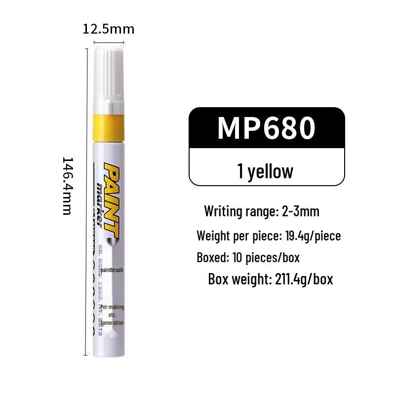 Marcatore Impermeabile a Base d'Olio ad Alta Capacità per Graffiti, Ritocchi e Firme - Pennarello Pittura a Punta Spessa Resistente allo Sbiadimento