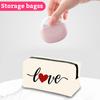 Valentine's Day Series Square Makeup Bag For Women, Large Capacity Storage Bag