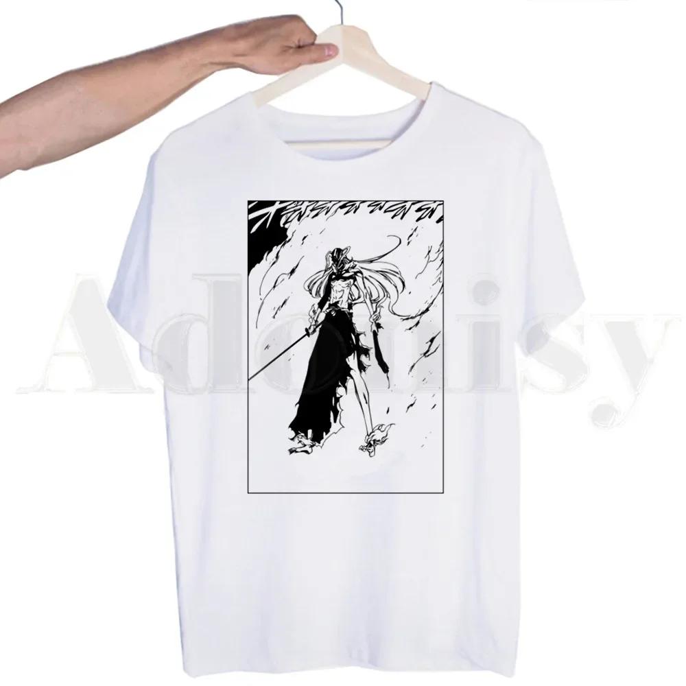 BLEACH Japanese Anime Unisexga Ichigo Kuchiki Byakuya Tshirts  Unisex Fashion Summer T-shirts Tshirt Top Tees Streetwear Harajuku Funny Shirt
