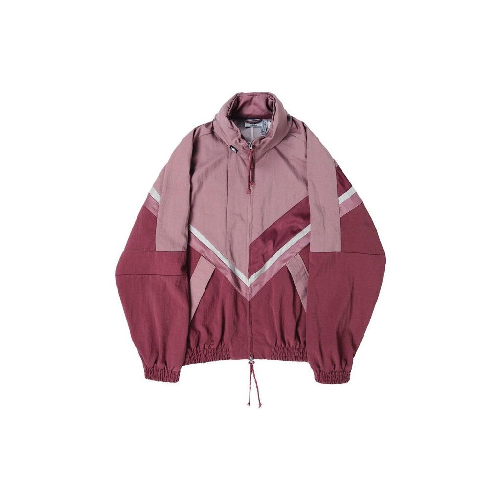 Song For The Mute X Adidas Originals Collaboration Striped Zip-Up Collar Jacket Unisex Jackets Pink IA9333