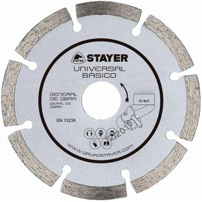 Disque diamant professionnel - Stayer - Modèle 8427648723412 - Ø125 mm - Universel - Dureté moyenne