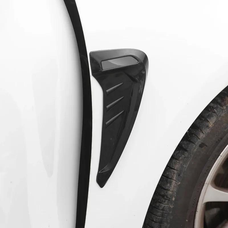 Car Shark 3D Gills Stickers Side Fender Vent Decoration Modification Hood Air Outlet Stickers For Geely Coolray Atlas Boyue NL3