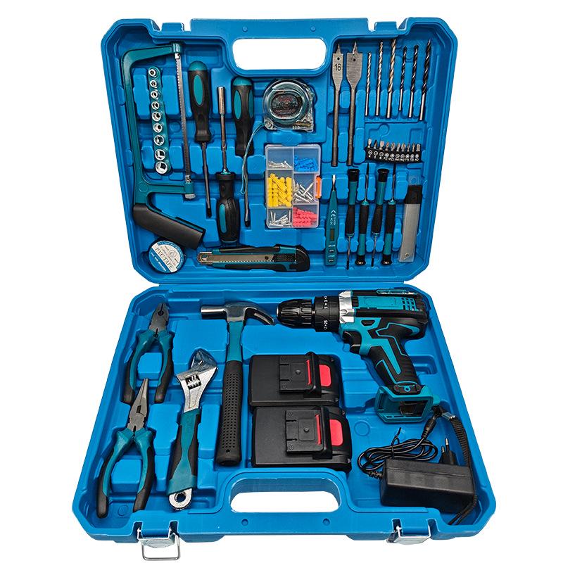 High-Power Cordless Lithium Drill & Multifunctional Electric Screwdriver Set