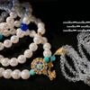 Mermaid Tears Plate Shell Snail Flower Plate Gem Pearl Necklace, Cortez, Deep Sea Bead Water Drop Fringed Sweater Chain