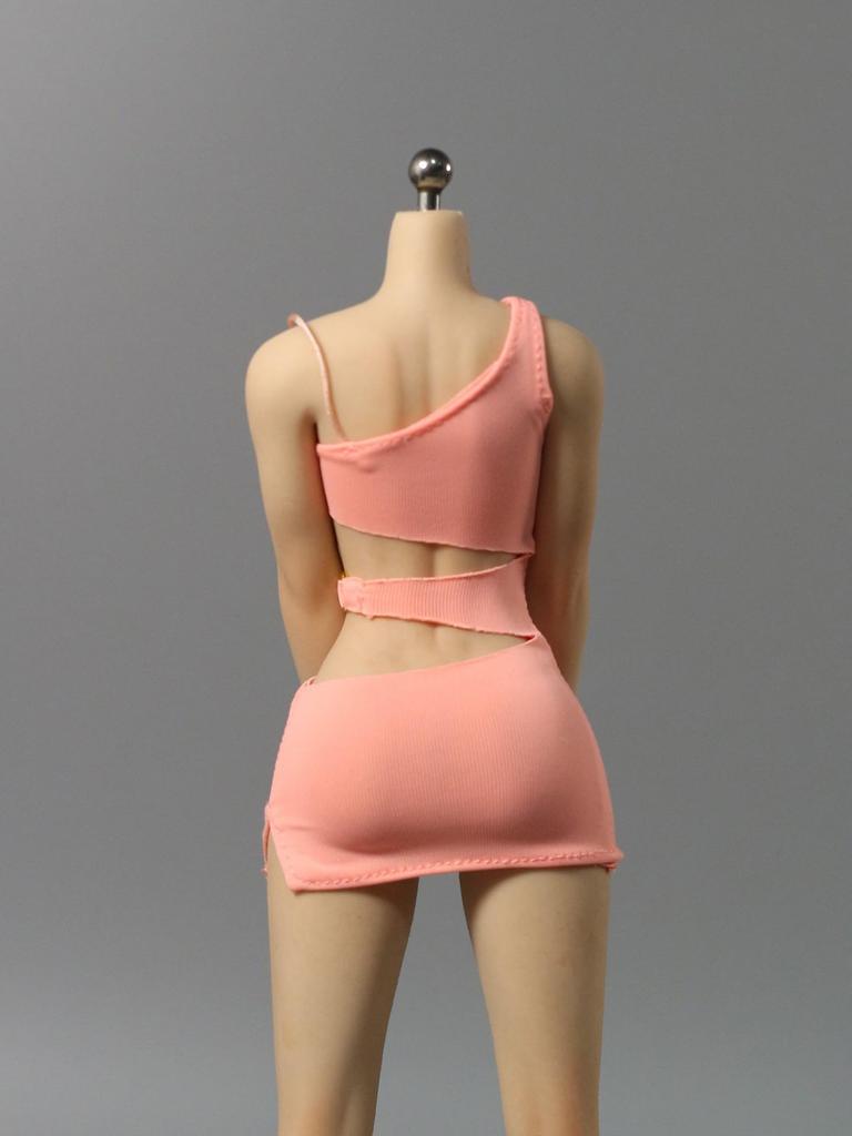 HAMRETHYPPZ 16 Scale Costume for 16 Scale Figure, Female Camisole, Unique Hip Skirt, Sexy Dress, Banquet Skirt (Body, Head, Shoes, etc. Not Included)