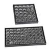 25/ 50 Grids Gem Display Case Diamond Storage Box Small Round Plastic Containers Box Jewelry Organizer Container with Foam