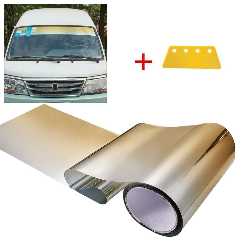 Auto Frontfolie Gold PVC Dehnbar Sonnenschutz