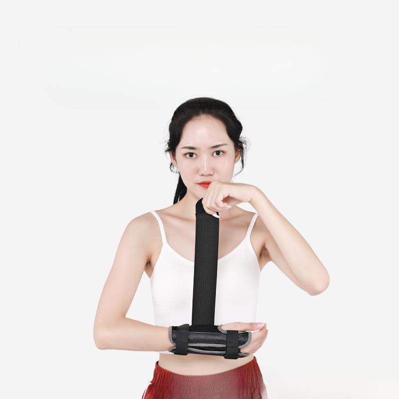 Wrist Brace with Steel Plate Support for Fracture Sprain Relief Adjustable Hand Sleeve Palm Wrist Strap