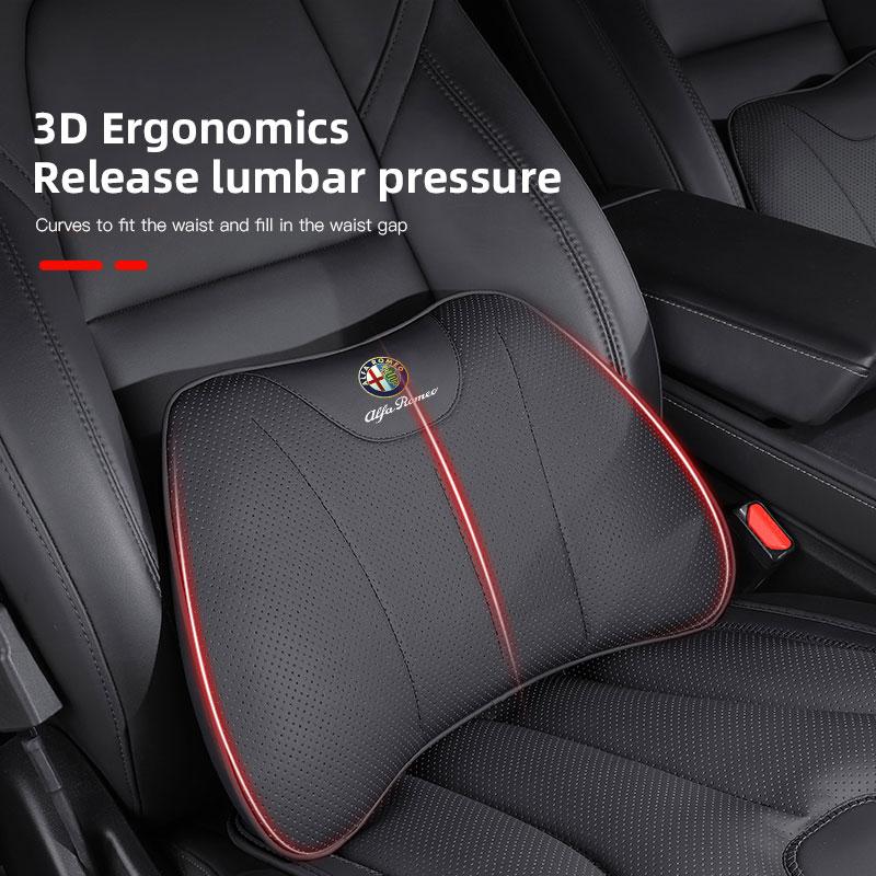 Neck Pillow Headrest Pillow Car Seat Neck Rest Accessories For Alfa Romeo GT 147 159 156 166 Giulietta 8C Tonale Volante Giulia