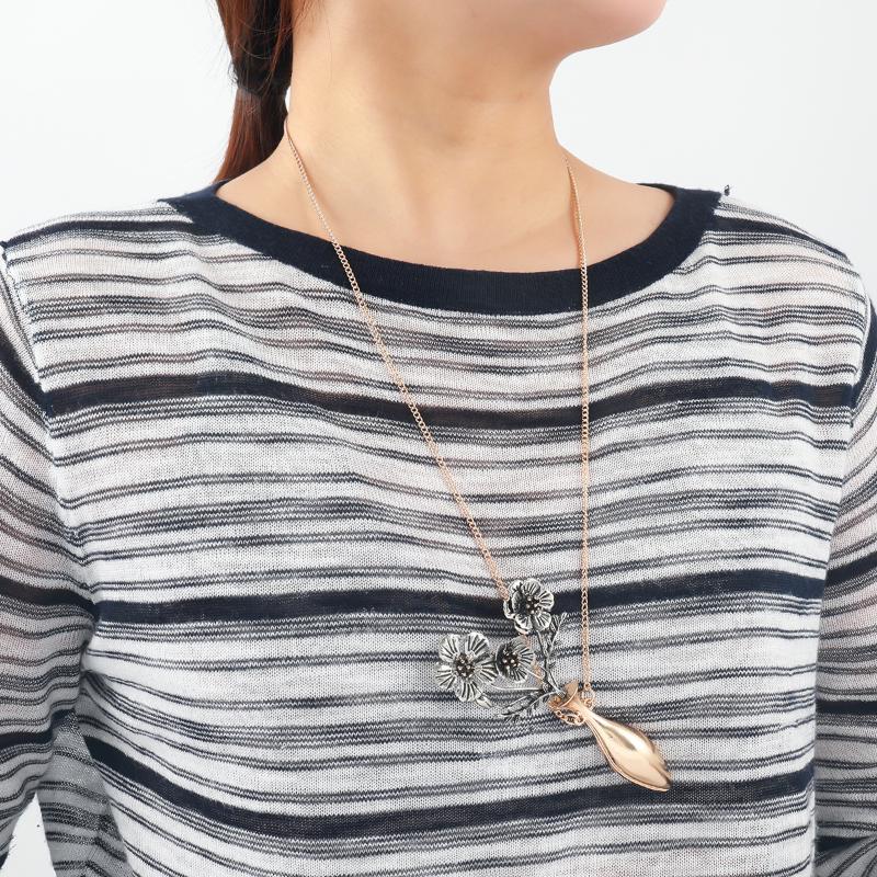 Personalized Design Flower Metal Pendant Necklace Exaggerated Flower Vase Earrings Brooch For Women Holiday Party Jewelry Gifts