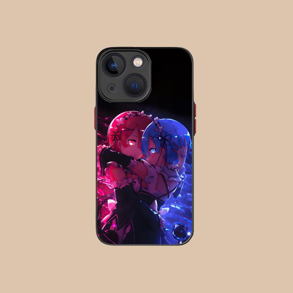 ReZero Rem Ram Silicone Mobile Phone Case for iPhone 17 16 15 14 13 12 11 X XR XS Air Pro Max Plus Mini Colorful Cover