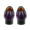Fashion Summer Modern Men's Shoe Lace-Up Oxfords Business Office Fashion Footwear Metal Buckle Classic Gray Purple Dress Office Shoe