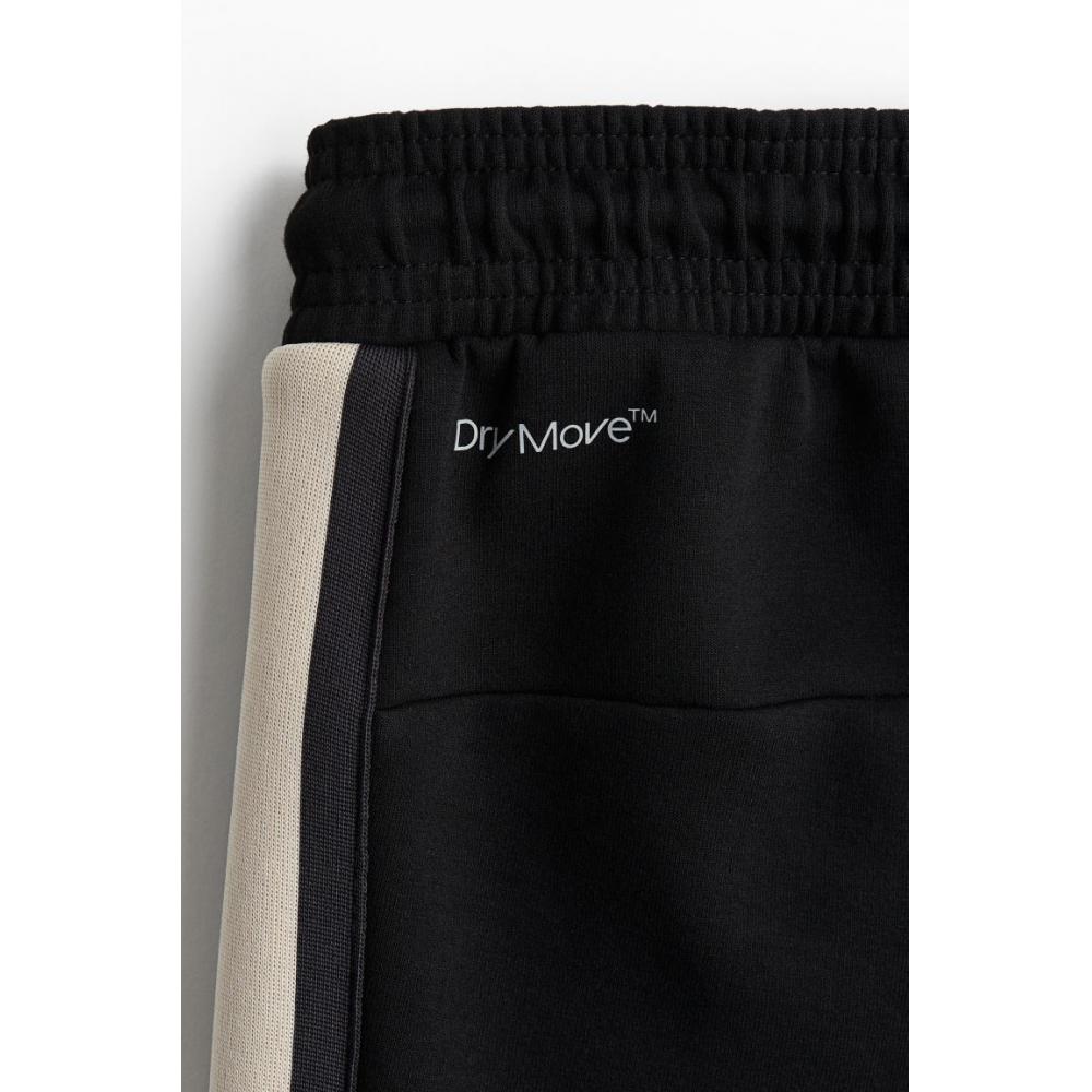 H M Track Pants Regular Fit dryMove Black