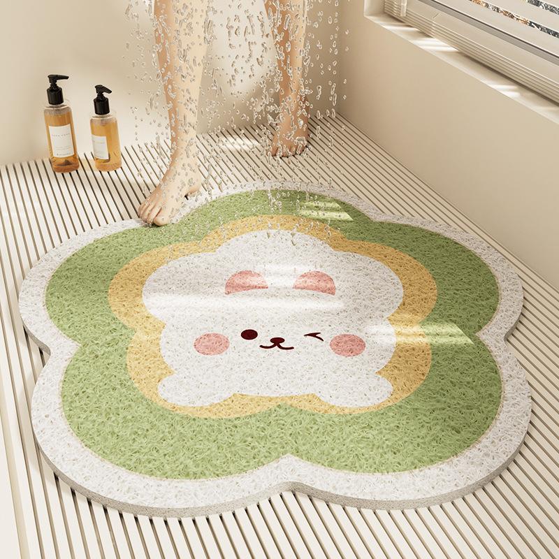 New Bathroom Non-Slip Floor Mat, Shower Room, Bathroom, Floor Anti-Drop Foot Mat, Toilet, Bathroom, Bathtub, Water Barrier Mat