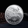 Eagle Head Knight Commemorative Medal Metal Plated Gold and Silver Coins Collection Crafts Ornament Commemorative Coins Metal Crafts