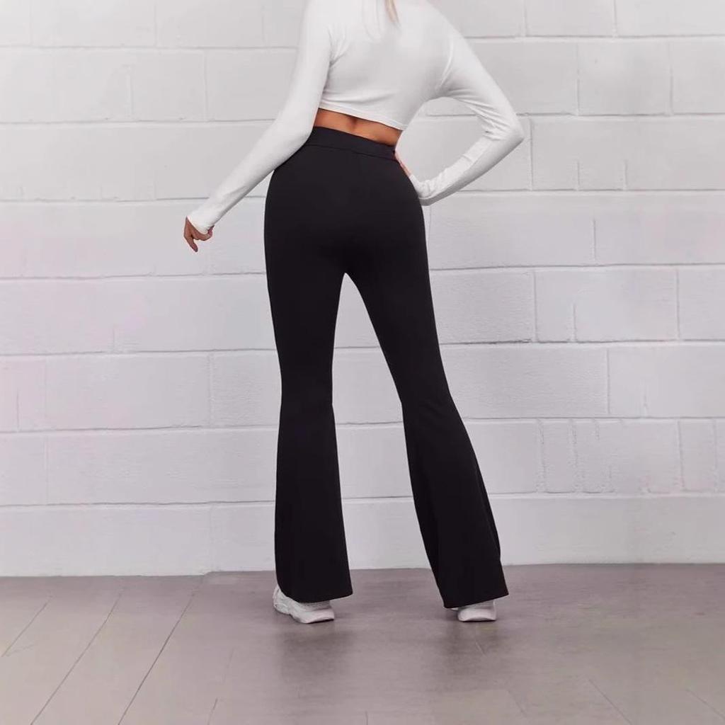 Women's Spring/Summer High-Waisted Slimming Yoga Pants - Micro-Flare Casual