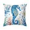 1pcs Blues Sea Life Pattern Cushions Pillowcase Polyester Cushion Cover Throw Pillow Pillowcover Home Car Sofa Decor
