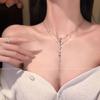 Doppellagige Schichtanhänger-Halskette für Damen mit Brustkette, Hochwertige Kragenkette, Halskette, Sommer-Accessoire