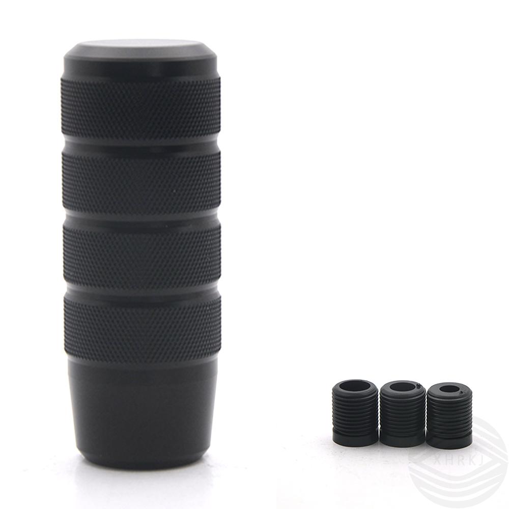 1pcs Universal 95MM Non-Slip Gear Shift Knob Manual Transmission Aluminum Knurled Shifter Lever Knob