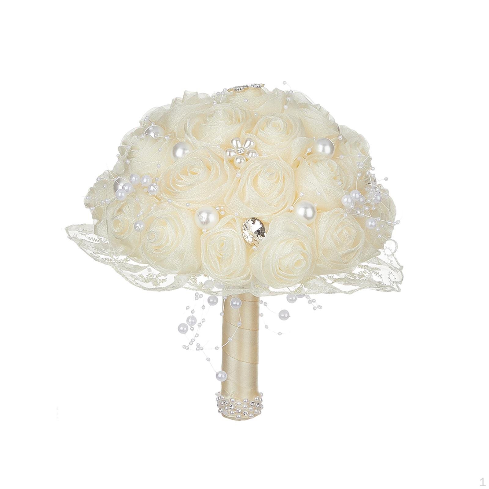 

Букет невесты из искусственных роз. Цветы. Свадебный бросок на годовщину свадьбы.