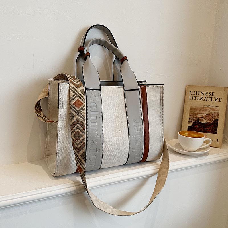 Women's Large Capacity Tote Bag - Versatile Crossbody/Shoulder Handbag for Autumn/Winter 2024