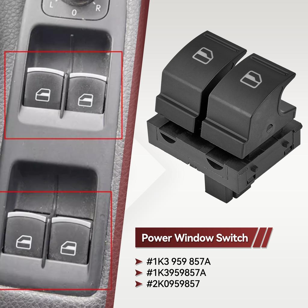 Electric Door Window Switch Button Driver Side For VW Golf MK5 Caddy 2K Passat B6 Jetta Eos Seat Ibiza Leon 2K0959857 1K3959857A