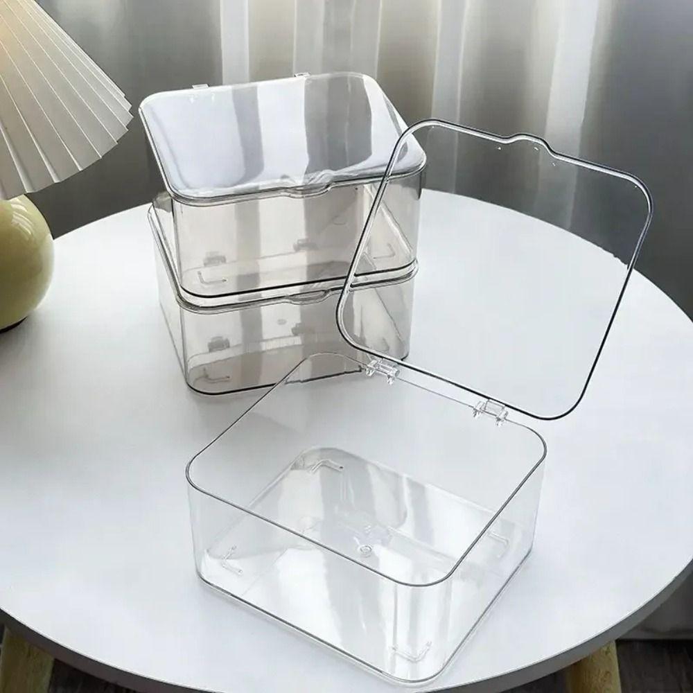 Acrylic Cosmetics Organizer Transparent Tea Set Organization Multi-purpose Desktop Storage Box