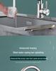 304 Stainless Steel Rotatable Kitchen Faucet with Anti-Splash and Hot/Cold Features