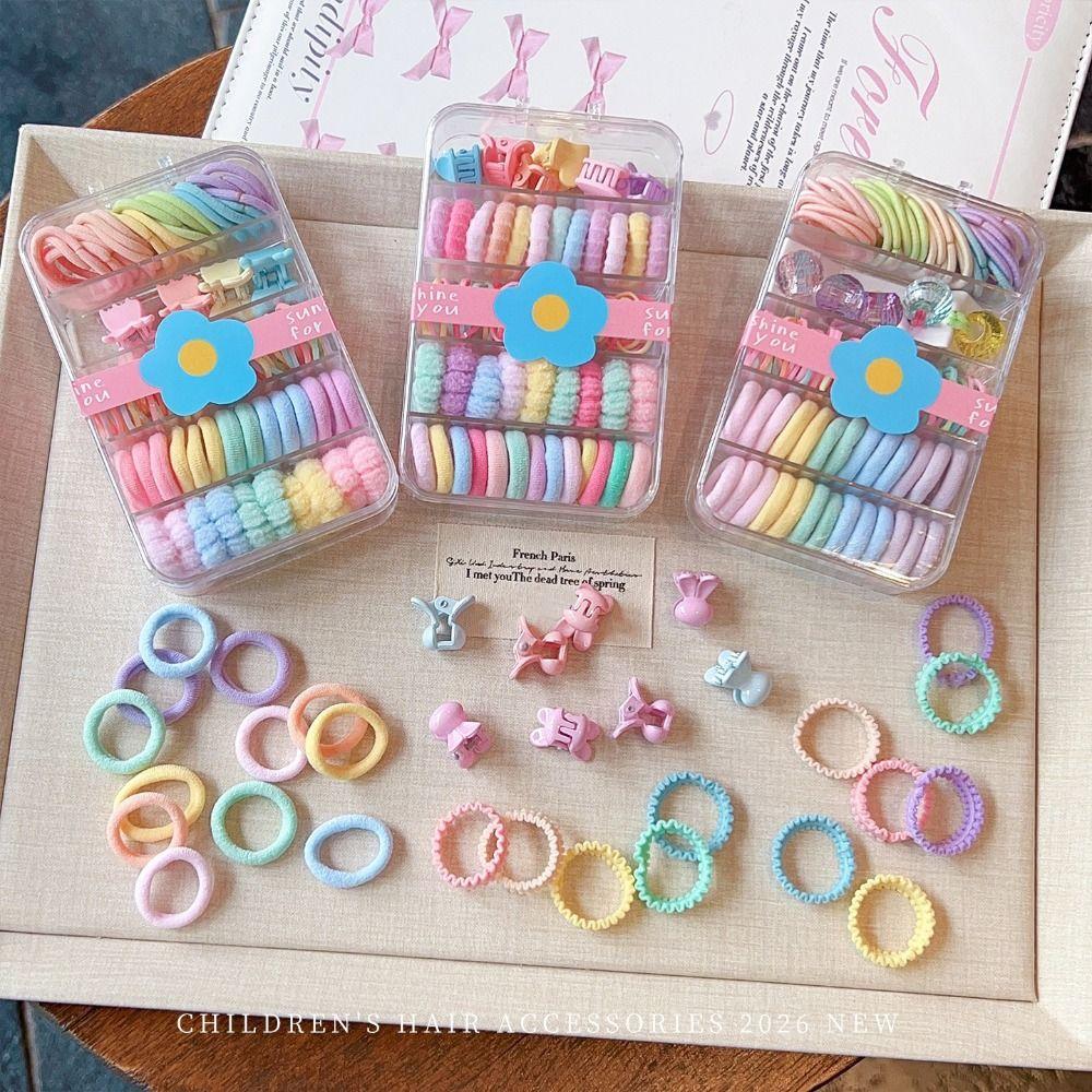 Spiral Design Mini Hair Bands High Elasticity Thin Hair Ties Ponytail Holders For Toddler Girls