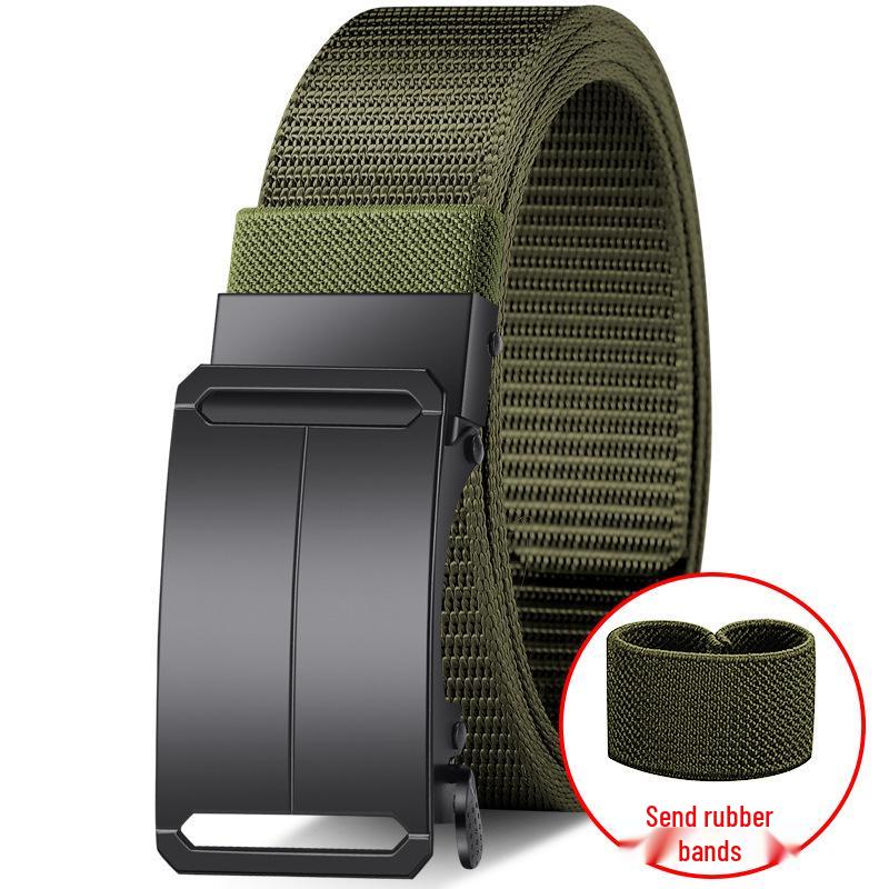 Мужской регулируемый эластичный тактический нейлоновый ремень с автоматической пряжкой 120cm