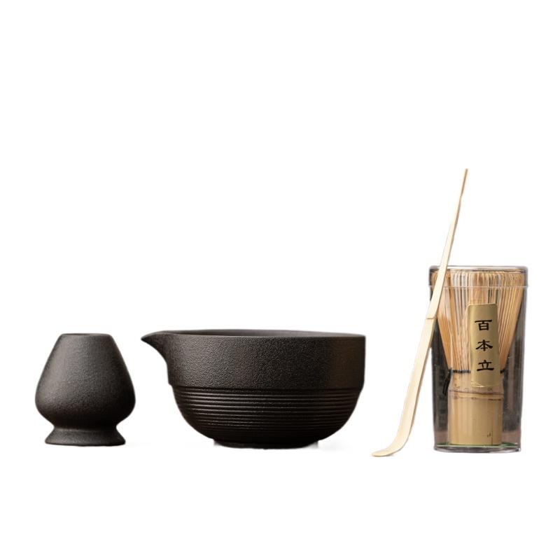 Japanese-style Coarse Pottery Tea Dispenser Ceramic Tea Bowl Matcha Bowl Matcha Spoon Baibenli Kung Fu Tea Ceremony Accessories