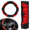 Coprivolante Auto Universale Antiscivolo Traspirante Stagioni Quattro Pelle Carbonio Fibra Interni PU Protezione Automobile G7Y9