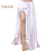 Moderner Tanzrock für Damen, elastische Taille, gerüschter Saum, seitliche Schlitze, Rock in Volltonfarbe, Tanzballett, Cosplay-Rock