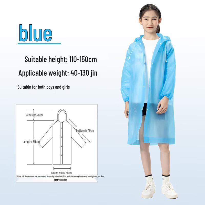 Kids  Disposable Rain Poncho