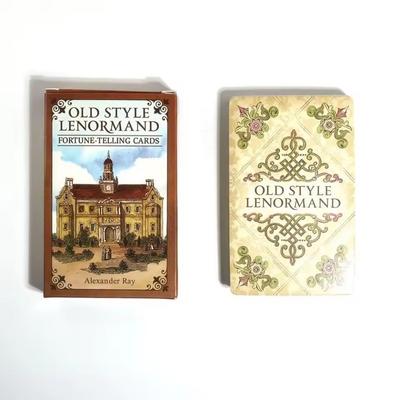 Eski Stil Lenormand Fal Bakma Kartları İngilizce Versiyon 38 Kartlık Bir Kehanet Destesi Kehanet Kader Masa Oyunları Oyun Kartları