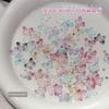 30 Pcs 3D Glitter Resin Butterfly Flower Nail Charms Decor With Shiny Rhinestone Center For Diy Nail Art And Nail Salon Use