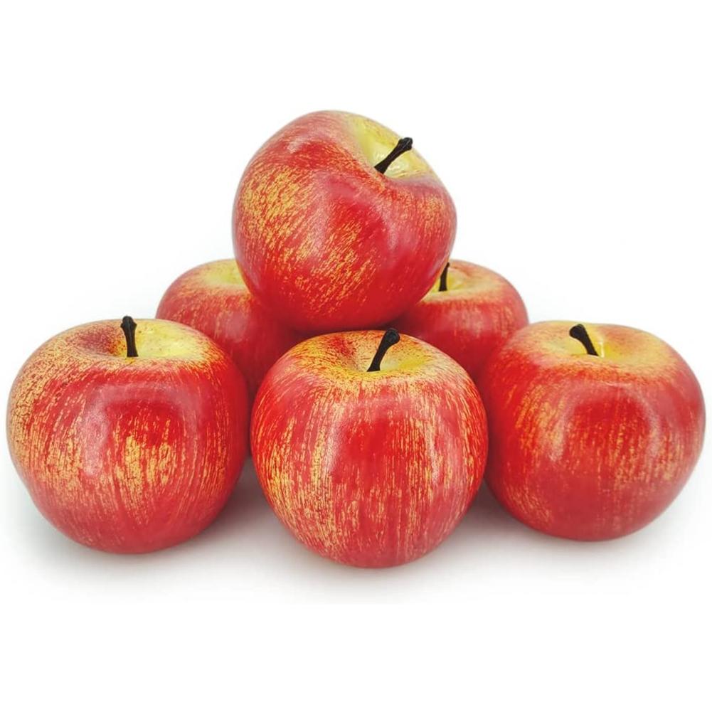 Realistic Foam Apples for Home Shop Party Decor Lifelike Artificial Fruit