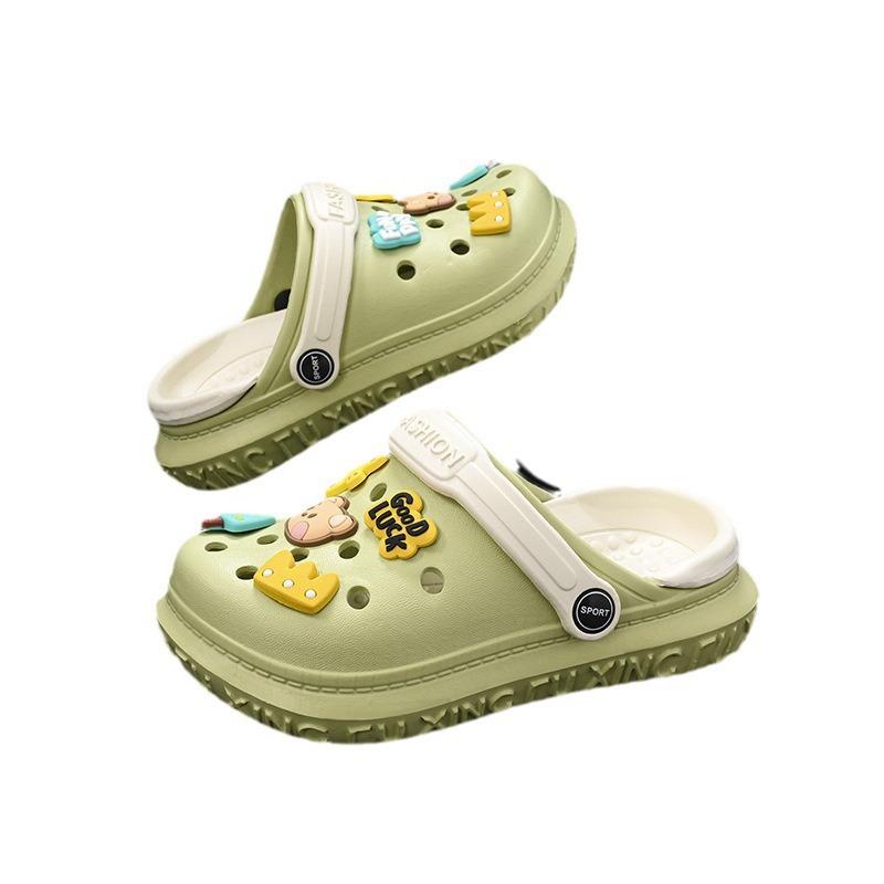 Boys Quality Premium Eva Summer Sandals With Breathable Holes And Cartoon Patterns For Outdoor Fun And Beach Days In Multiple Si