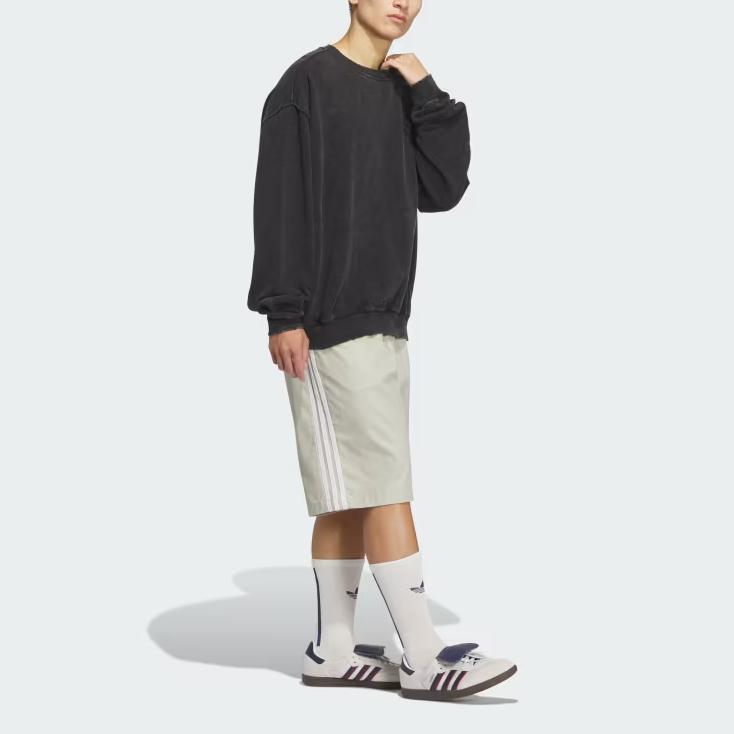 adidas Originals X Yeseyesee Collaboration FW24 BS Shorts Solid Color Comfortable Straight Leg Casual Shorts Men Shorts Putty-Gray JN5823