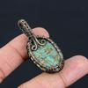 Tree Of Life Copper Rainbow Calsilica Gemstone Pure Copper Wire Wrapped Handmade Pendant Jewelry