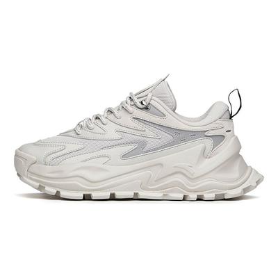 Hot Retro Non-Slip Shock Absorbing Wear-Resistant Low-Top Dad Shoes Women Sneaker Gray 122148880R-1