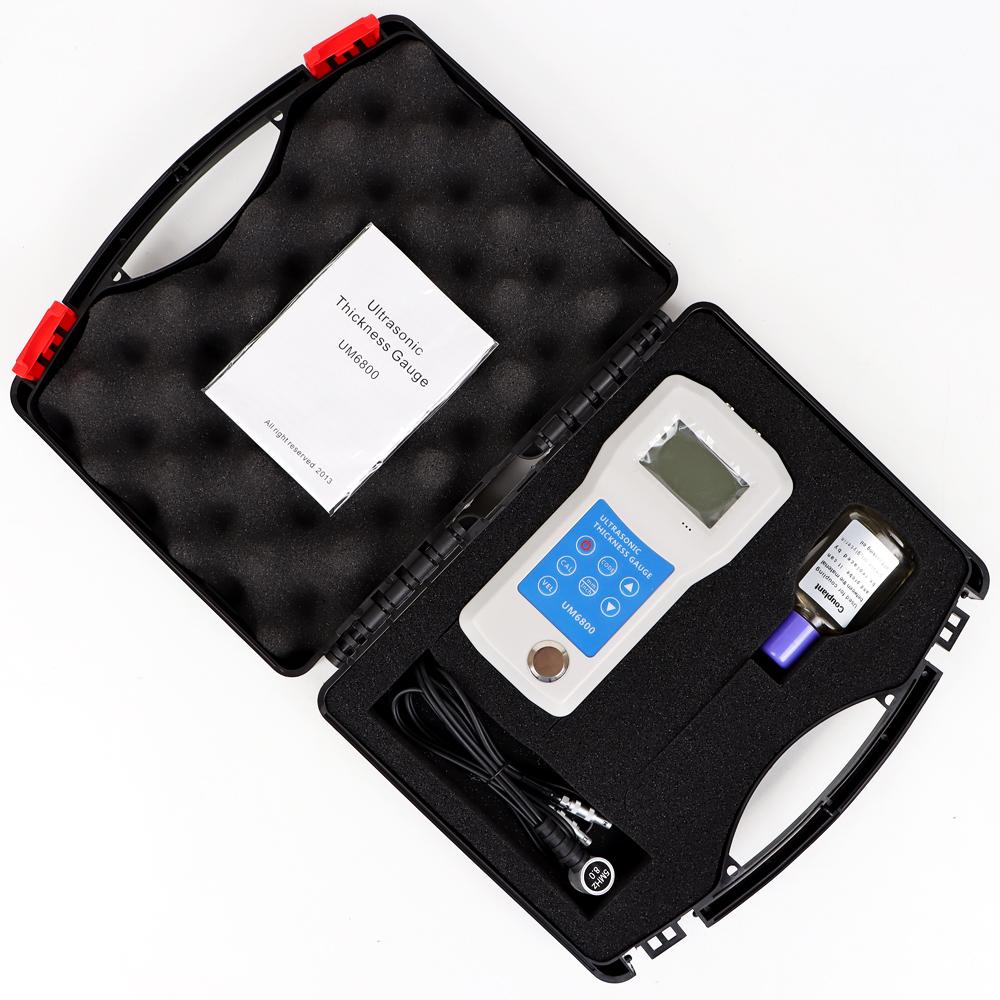 UM6800 Ultrasonic Thickness Gauge Metal Testing 1-260 mm Meter Steel Tester Pipe, Boilers, Oil Storage Tank Thick Measuring Tool