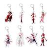 Acrylic Cartoon Anime Pendant Keychains Holder Vaggie Car Key Chain Key Ring Phone Bag Hanging Jewelry Gifts Accessories Alastor